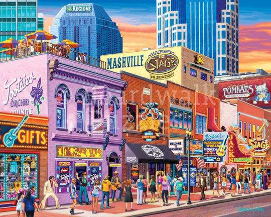 Nashville Music City - Personal Puzzle - 210 Piece