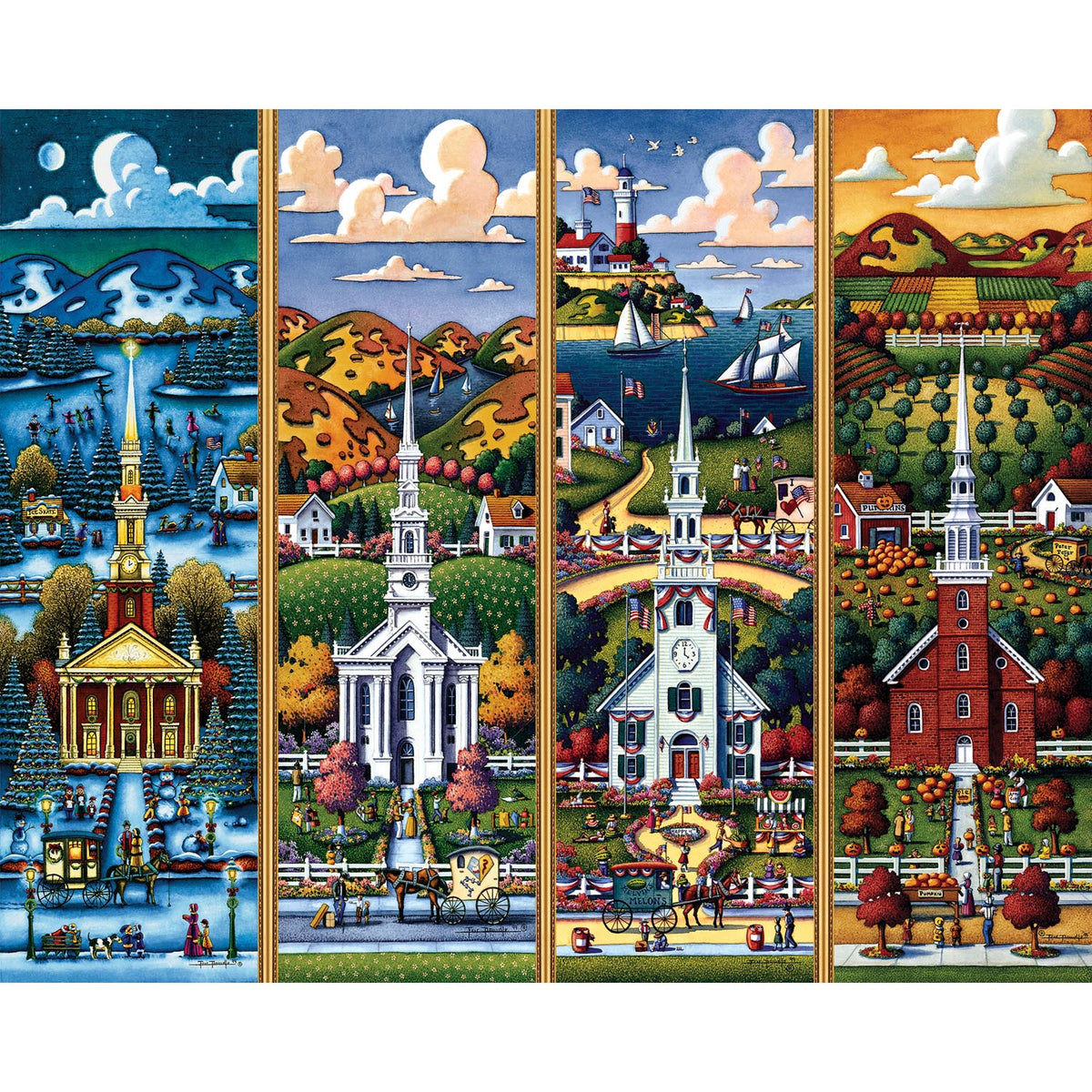 New England Seasons | 210 Piece Personal Puzzle