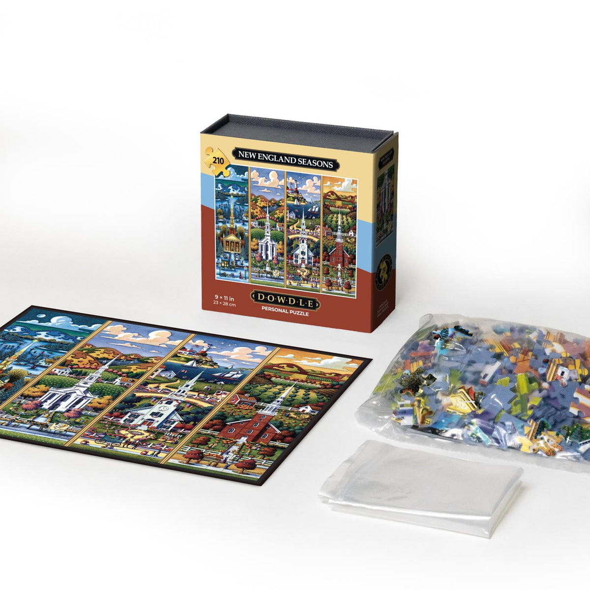 New England Seasons | 210 Piece Personal Puzzle