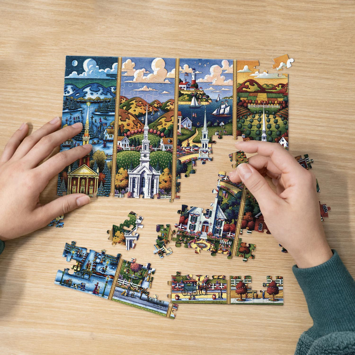 New England Seasons | 210 Piece Personal Puzzle