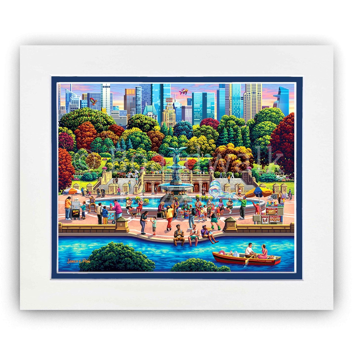 New York Central Park - Boardwalk Fine Art