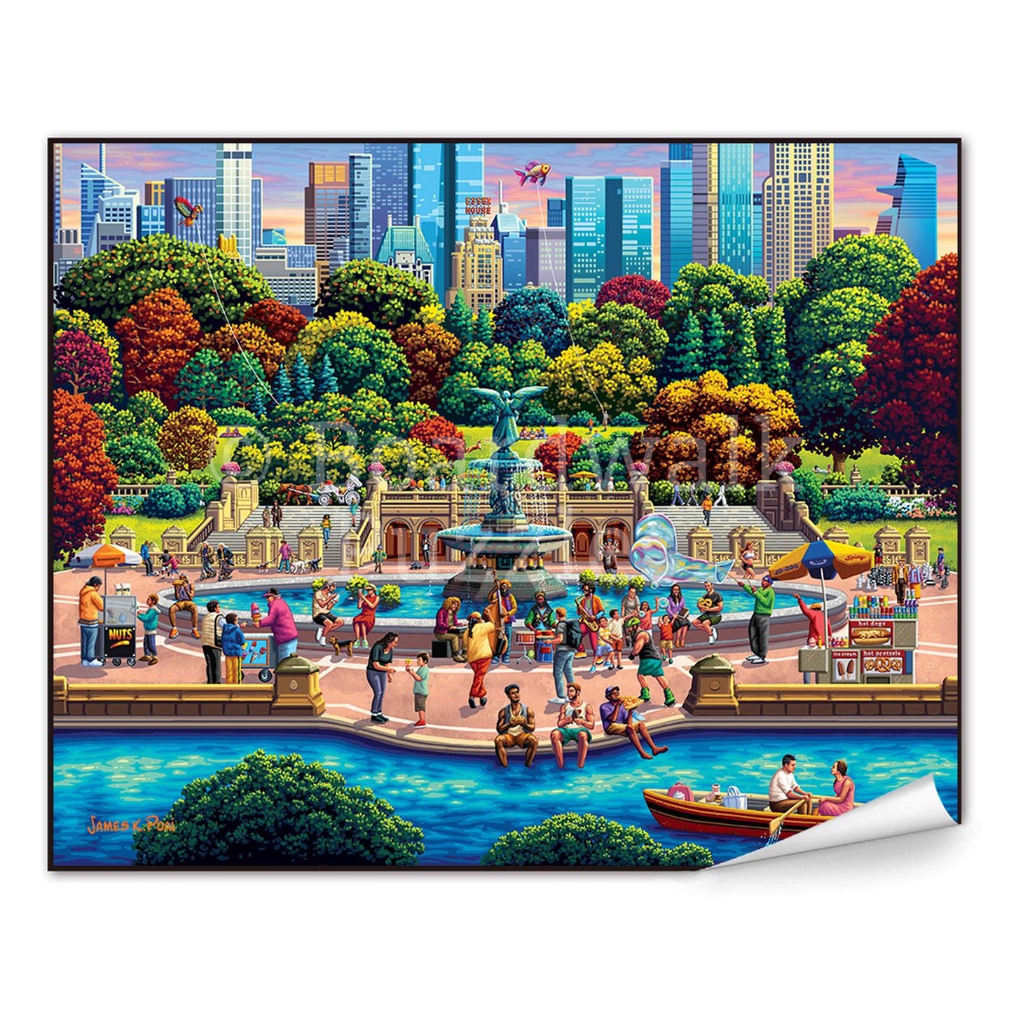 New York Central Park - Boardwalk Fine Art