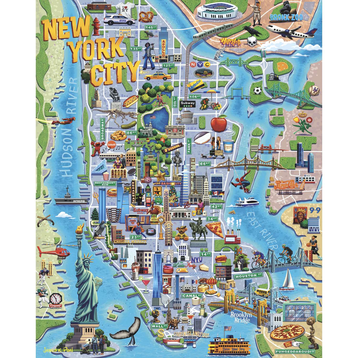 New York, NY | 500 Piece Boardwalk Jigsaw Puzzle
