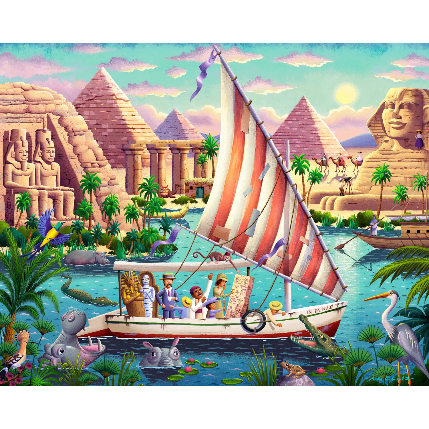 Nile River Expedition | 500 Piece Boardwalk Jigsaw Puzzle