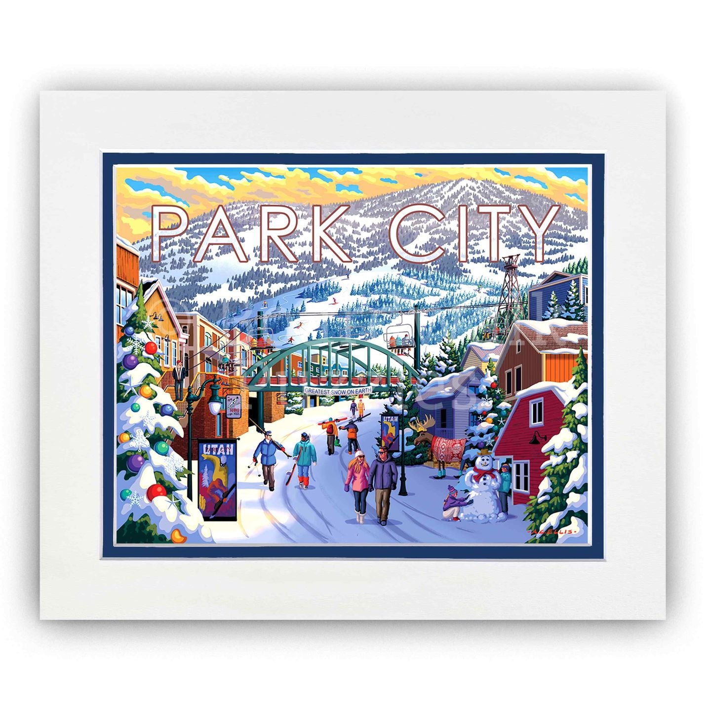 Park City Winter - Boardwalk Fine Art