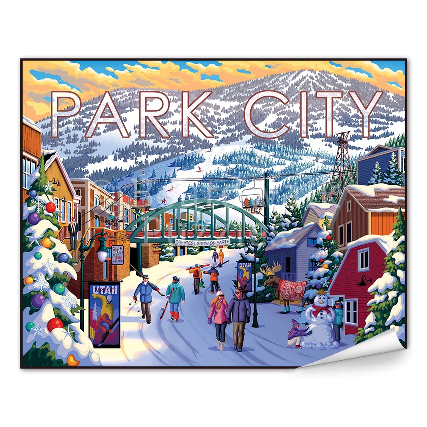 Park City Winter - Boardwalk Fine Art