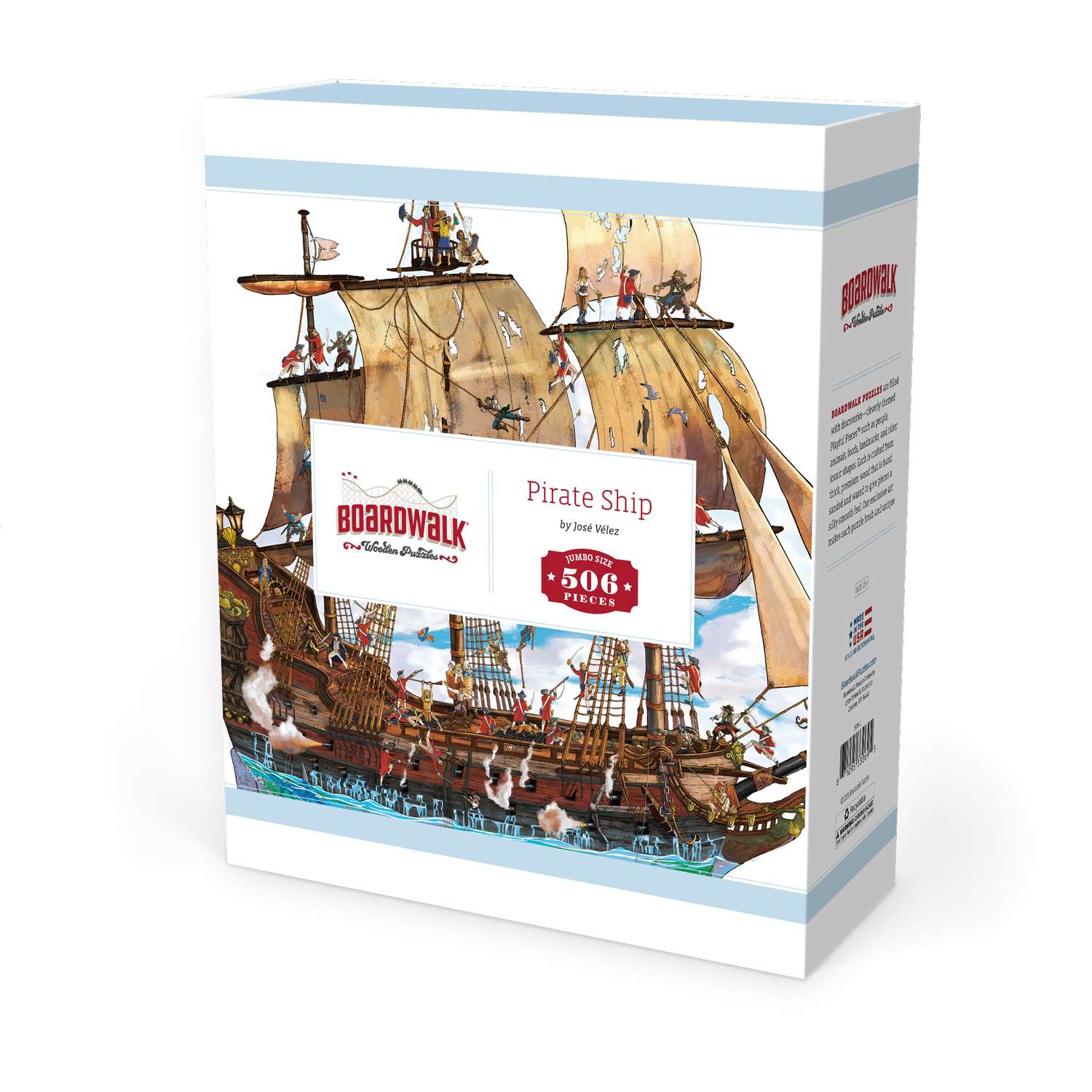 ミラクルワールド海賊船 Pirate Ship | Luxury Wood Puzzle - Jumbo Size