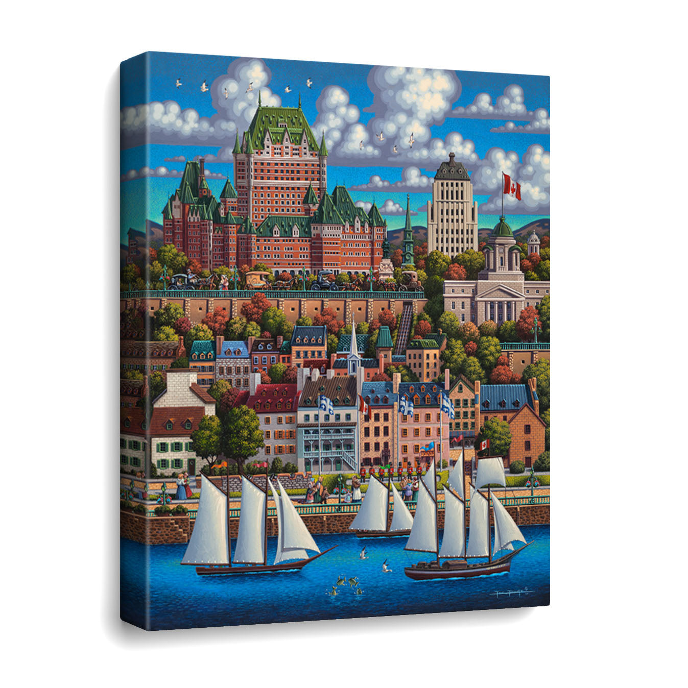 Québec Holiday - Fine Art | Dowdle Folk Art