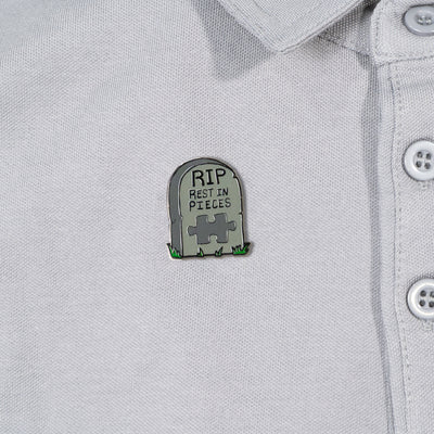 RIP Rest in Pieces Enamel Pin