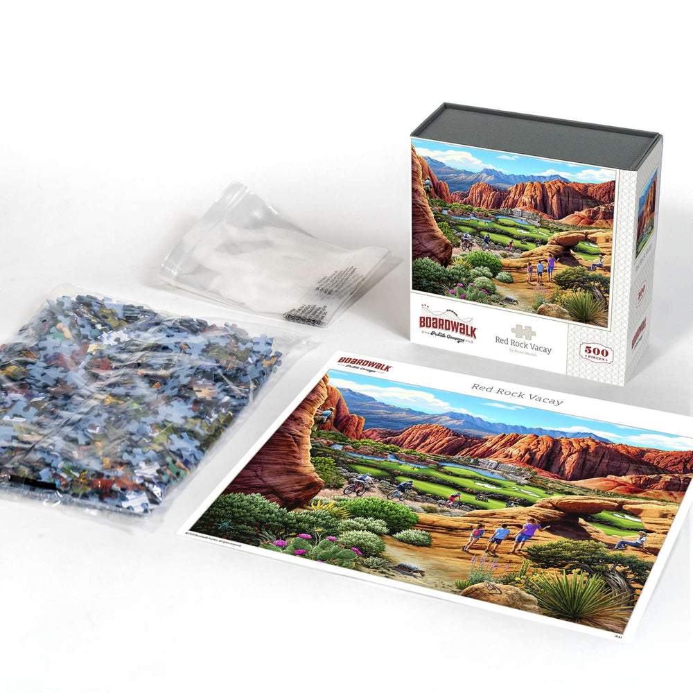 Red Rock Vacay | 500 Piece Boardwalk Jigsaw Puzzle – Boardwalk Puzzles