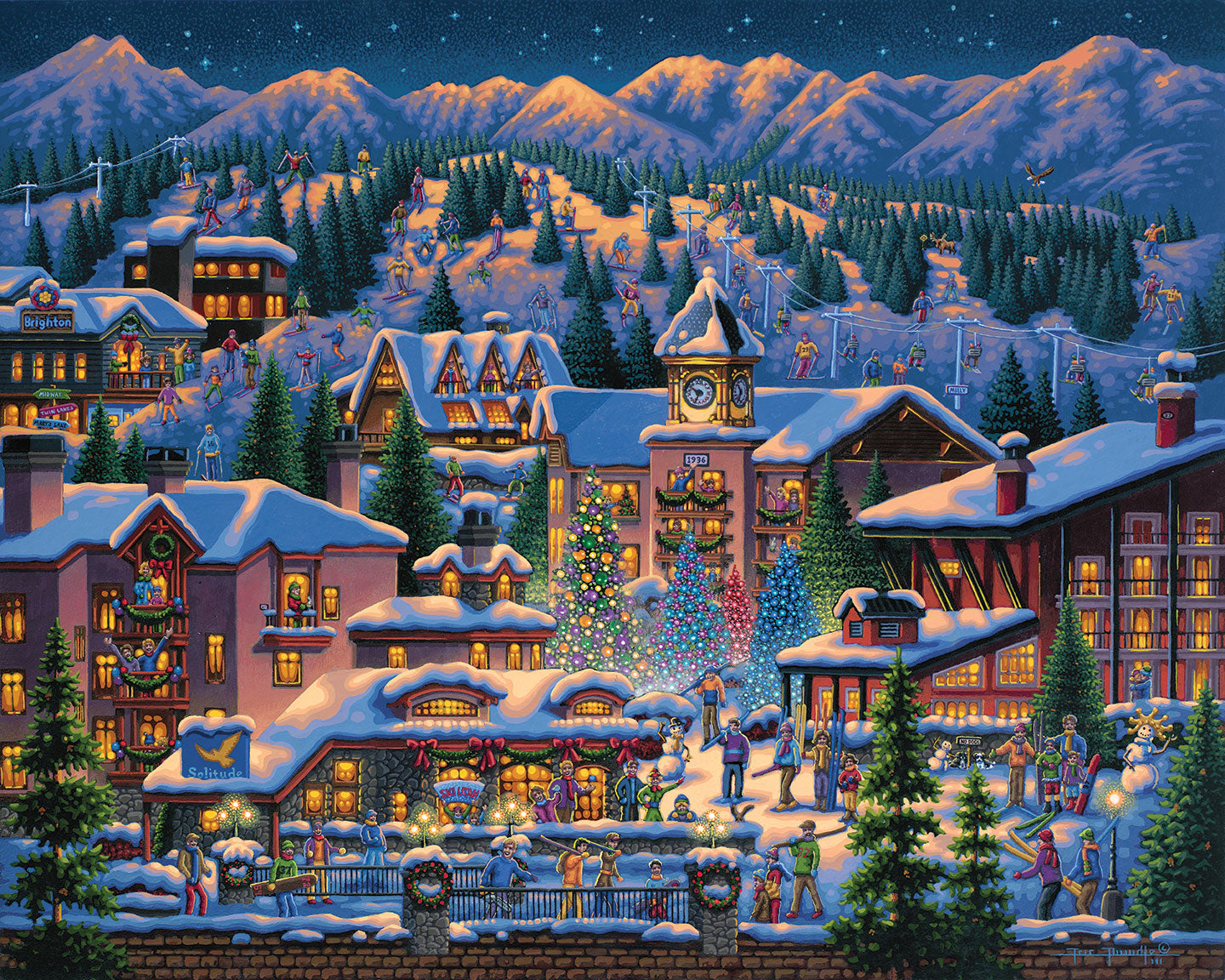 Rocky Mountain Christmas | 210 Piece Personal Puzzle