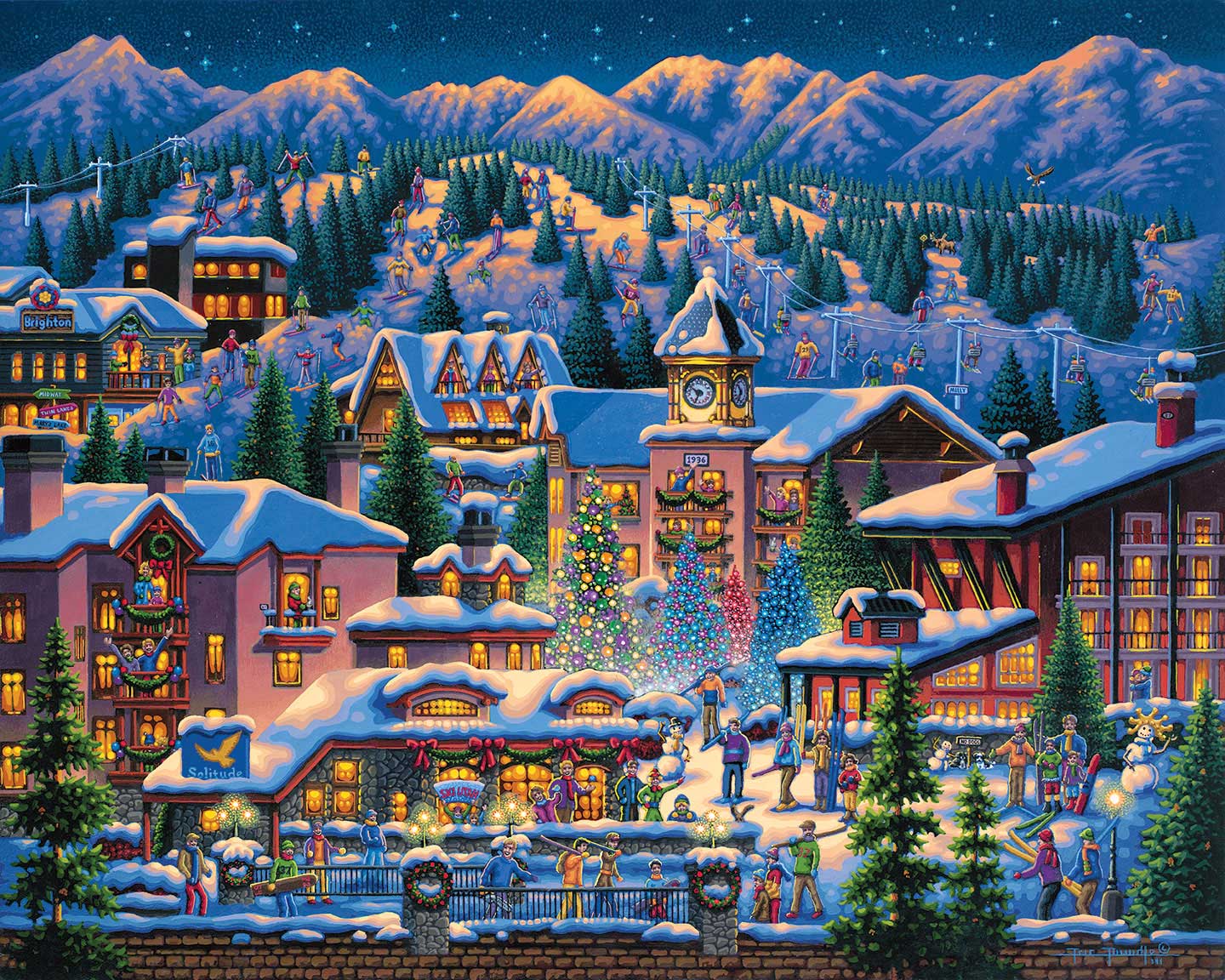 Rocky Mountain Christmas | 210 Piece Personal Puzzle