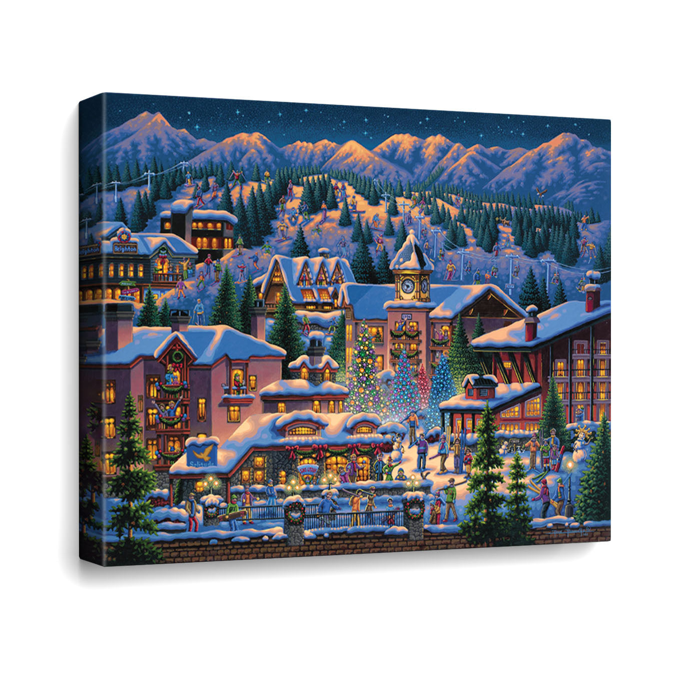 Rocky Mountain Christmas - Fine Art | Dowdle Folk Art