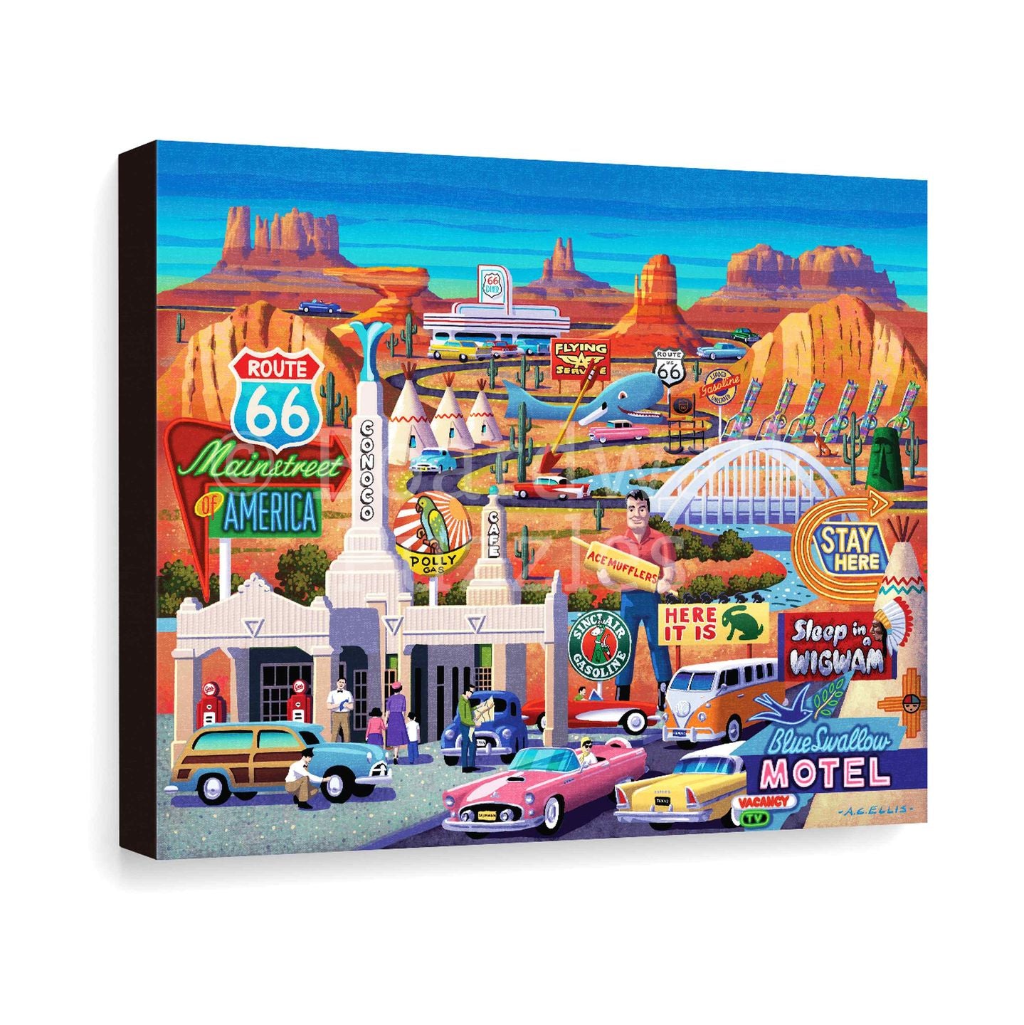 Route 66 Fine Art Prints | Boardwalk Puzzle Company