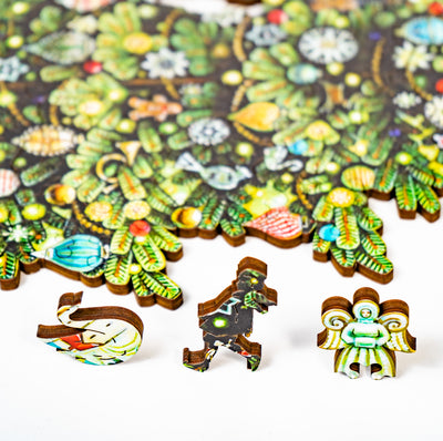 Russian Christmas Tree | Luxury Wood Puzzle - Medium Size