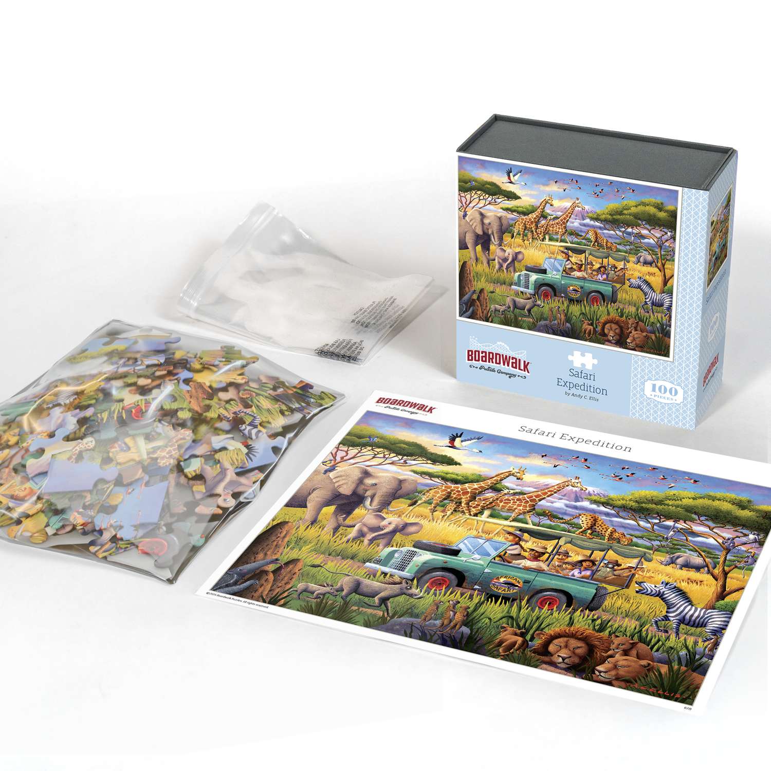 Safari Expedition | 100 Piece Boardwalk Jigsaw Puzzle