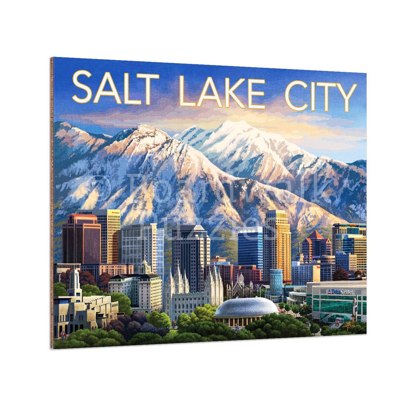 Salt Lake City - Boardwalk Fine Art