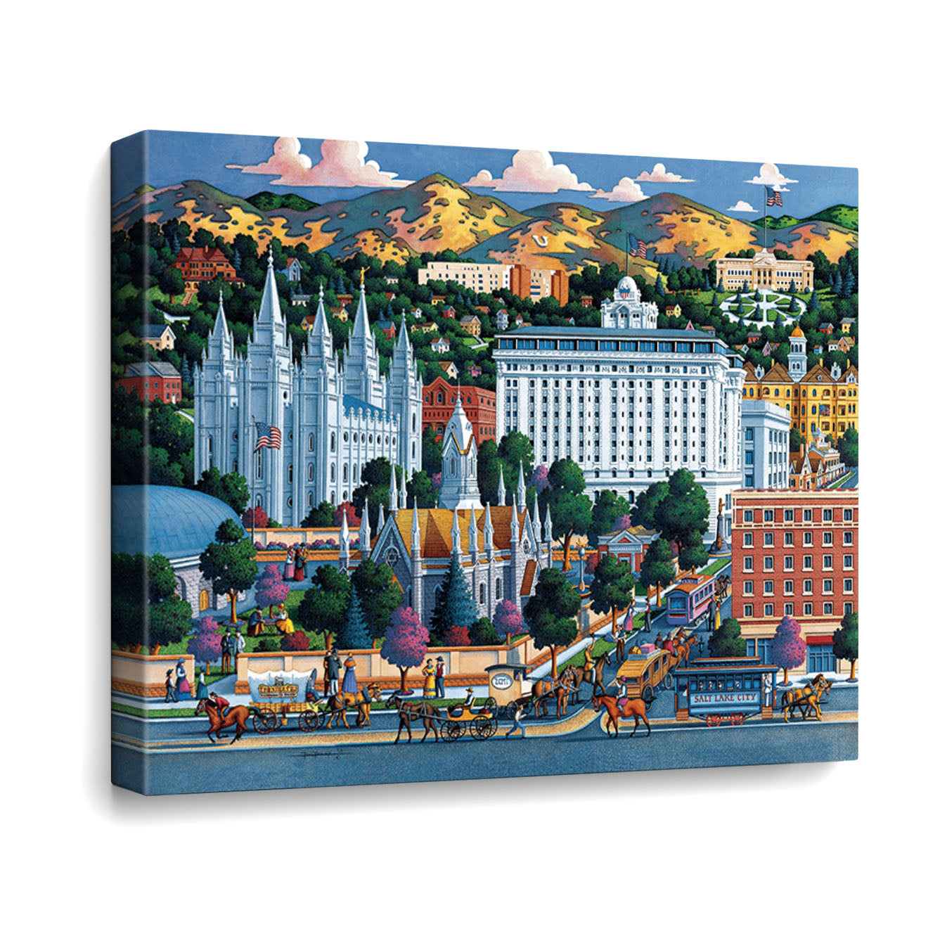 Salt Lake City Canvas Gallery Wrap