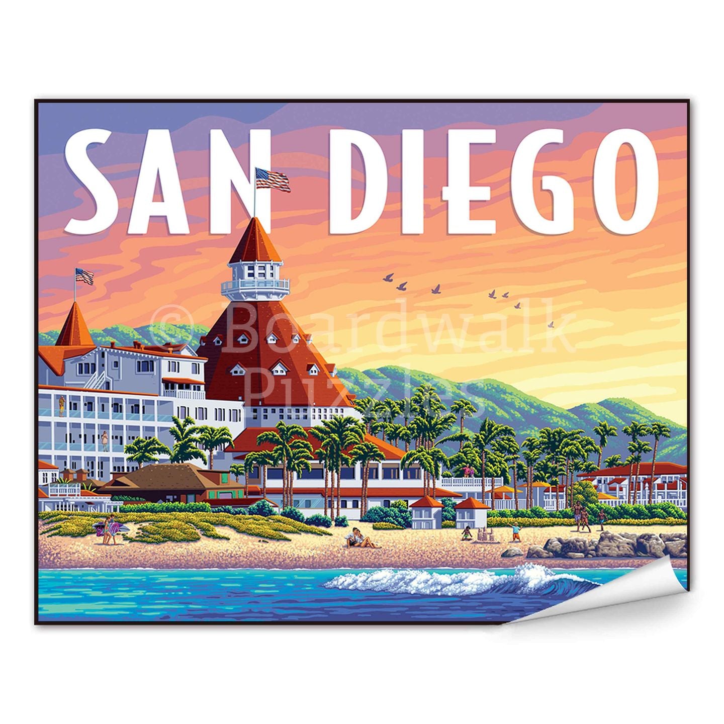 San Diego - Boardwalk Fine Art
