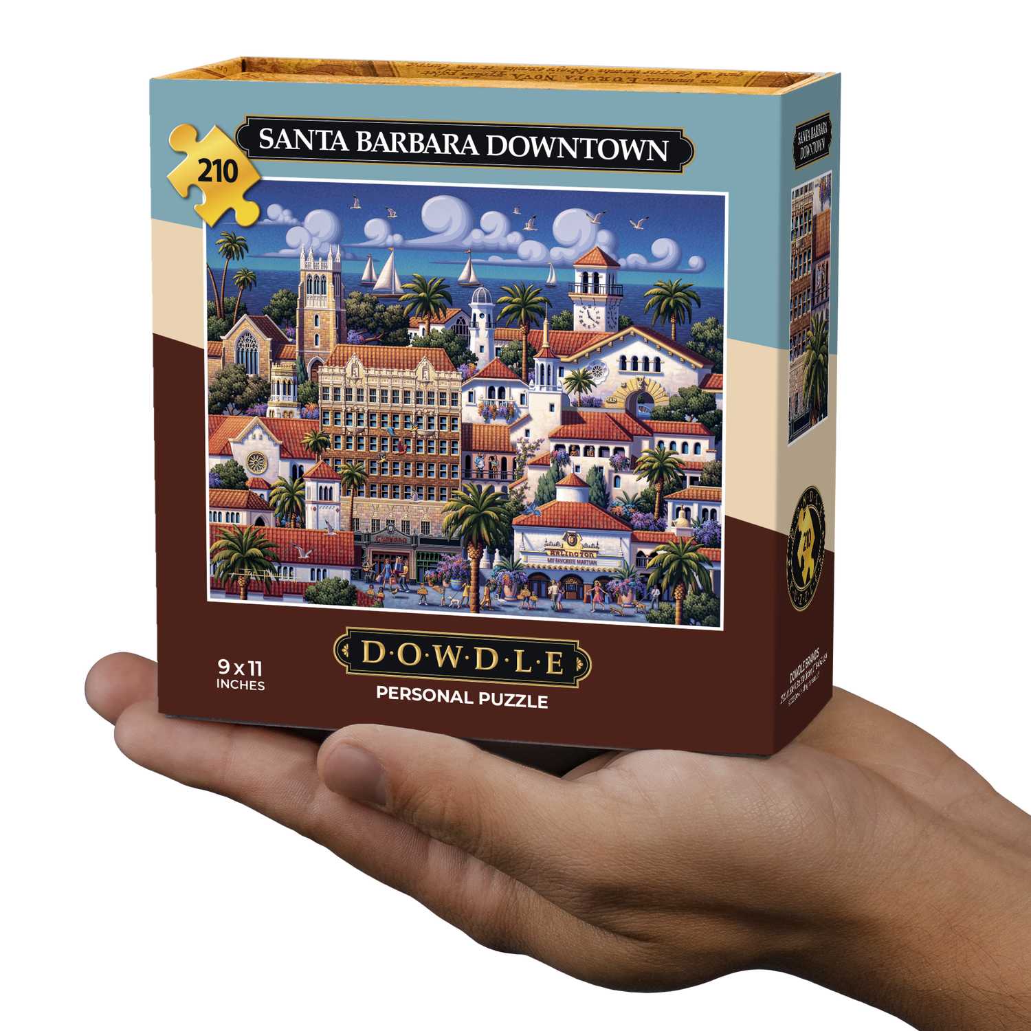 Santa Barbara Downtown | 210 Piece Personal Puzzle