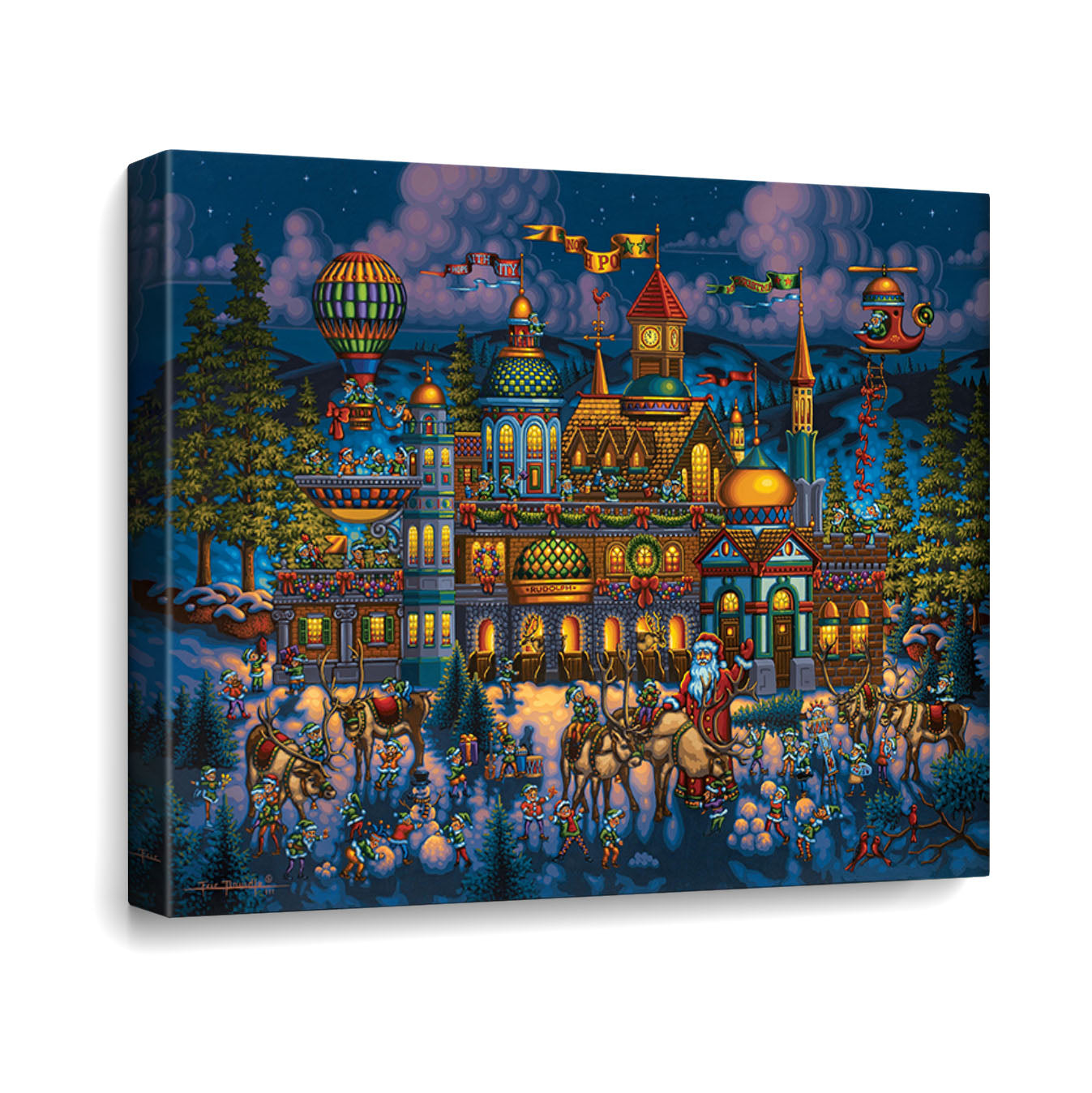 Santa's Workshop Canvas Gallery Wrap