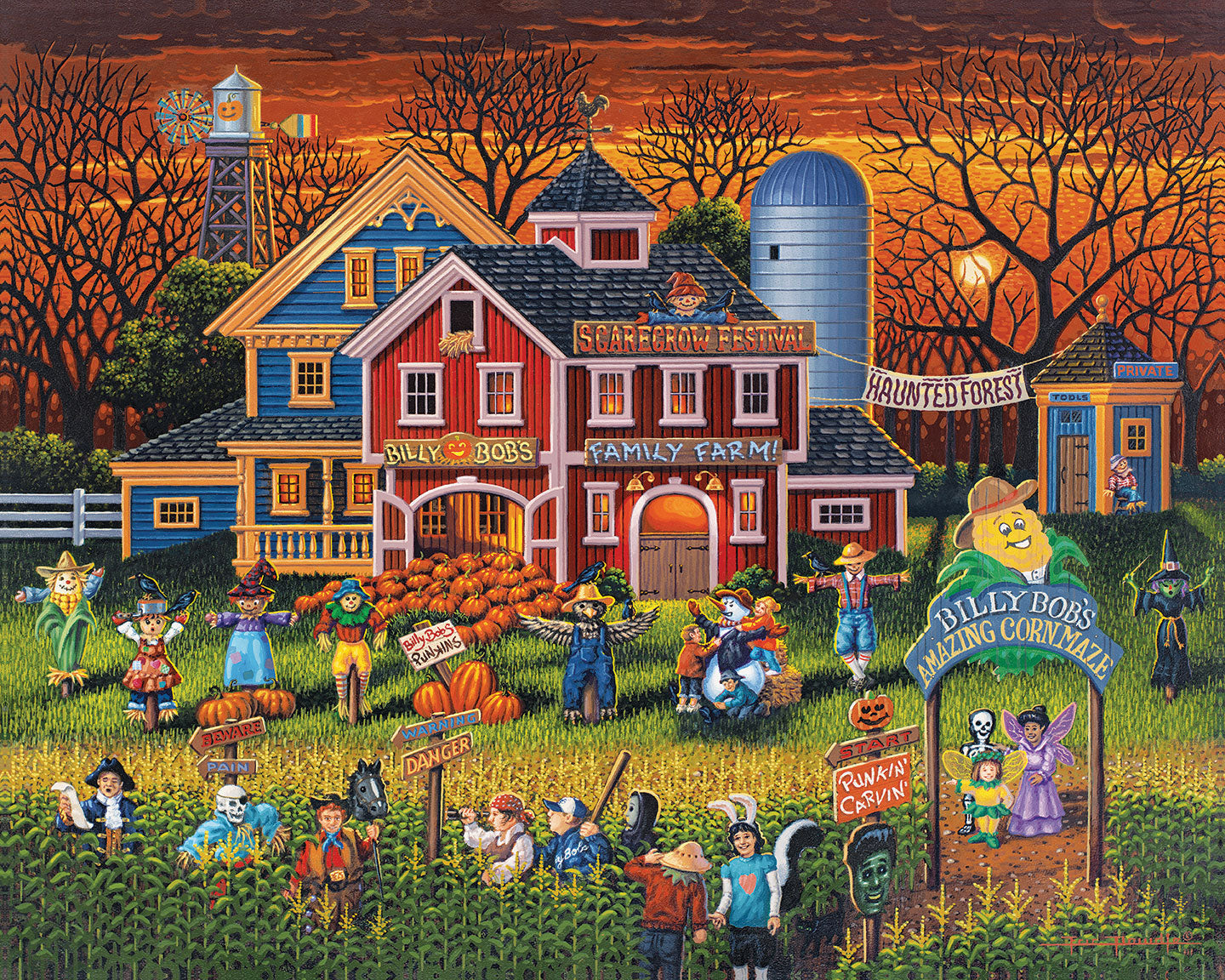 Scarecrow Festival - Fine Art | Dowdle Folk Art