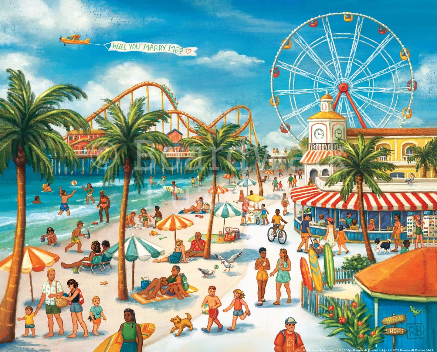Seaside Carnival | 210 Piece Personal Puzzle