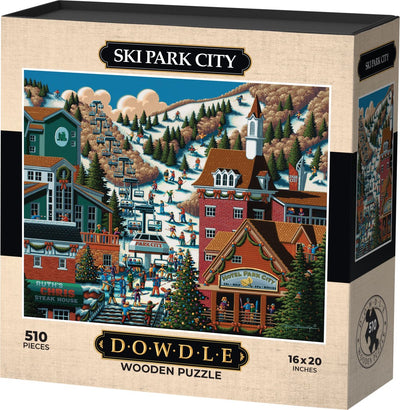 Ski Park City - Wooden Puzzle