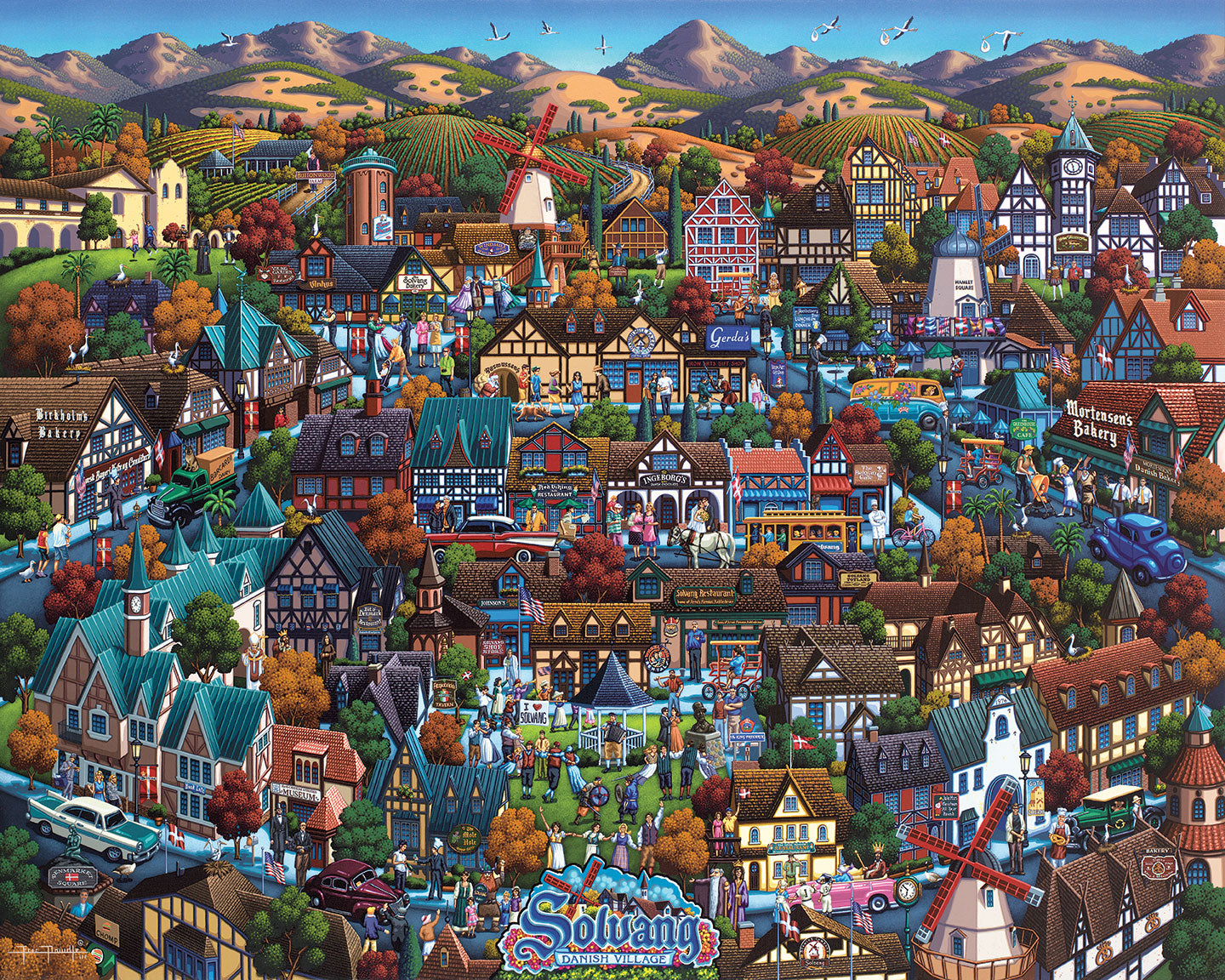 Solvang Danish Village - Stratascape™ | Dowdle Folk Art
