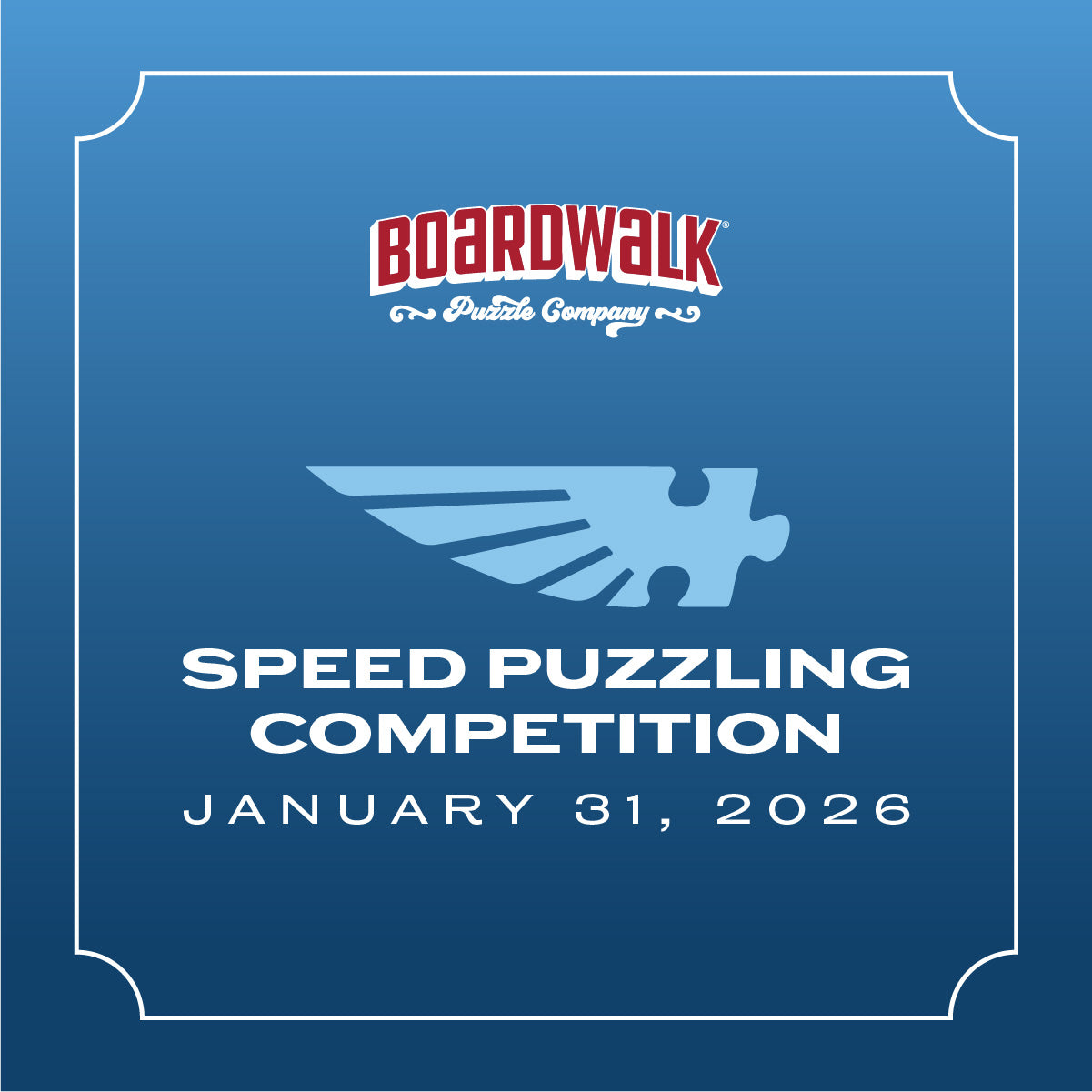 Speed Register Junior Solo 300 Piece | 2026 Boardwalk Speed Puzzling Registration ...