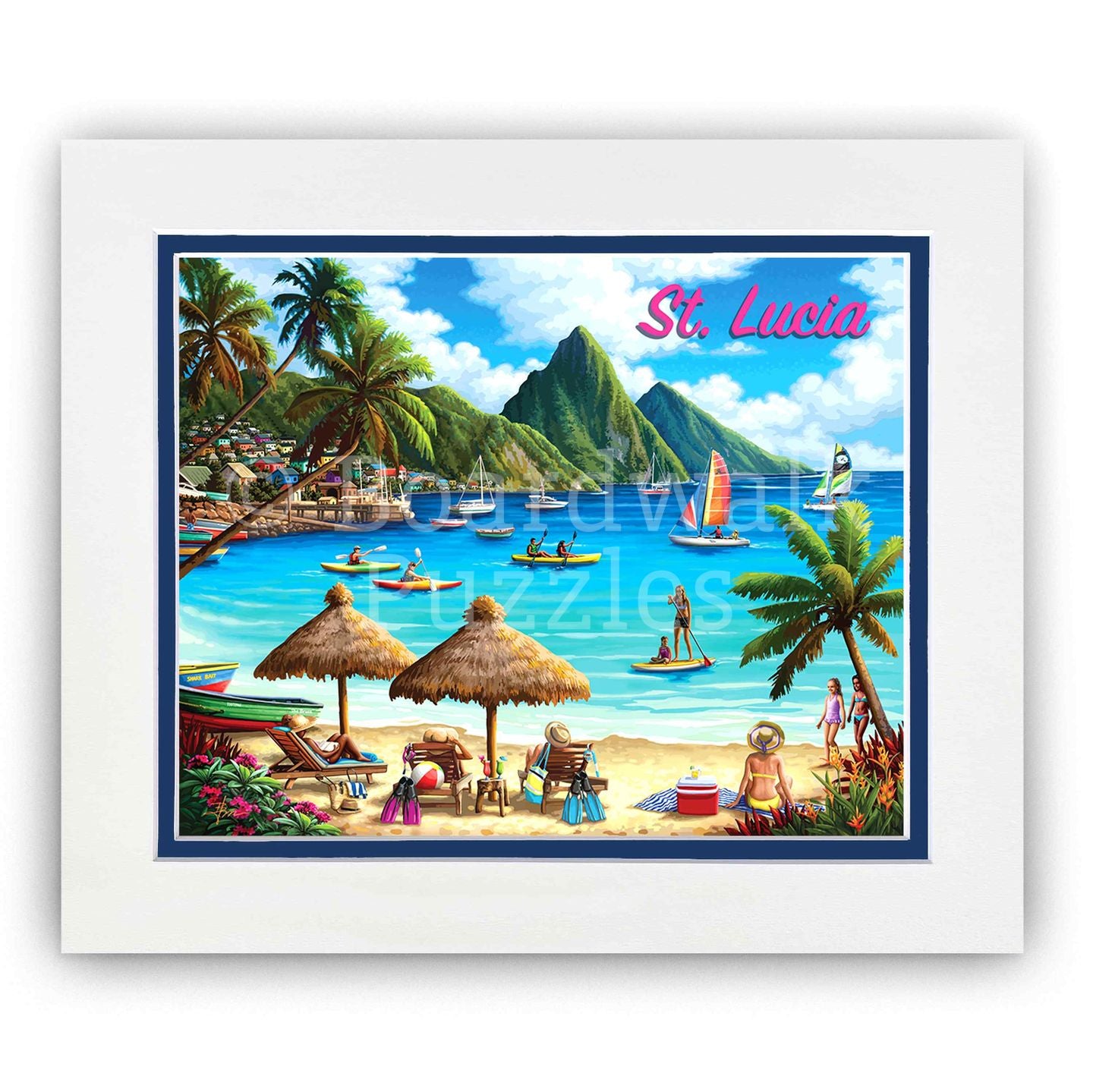 St. Lucia - Boardwalk Fine Art