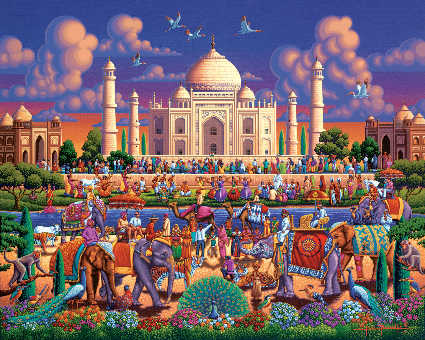Taj Mahal - Dowdle Mini Jigsaw Puzzle - 250 Piece Taj Mahal - Dowdle Mini Jigsaw Puzzle - 250 Piece