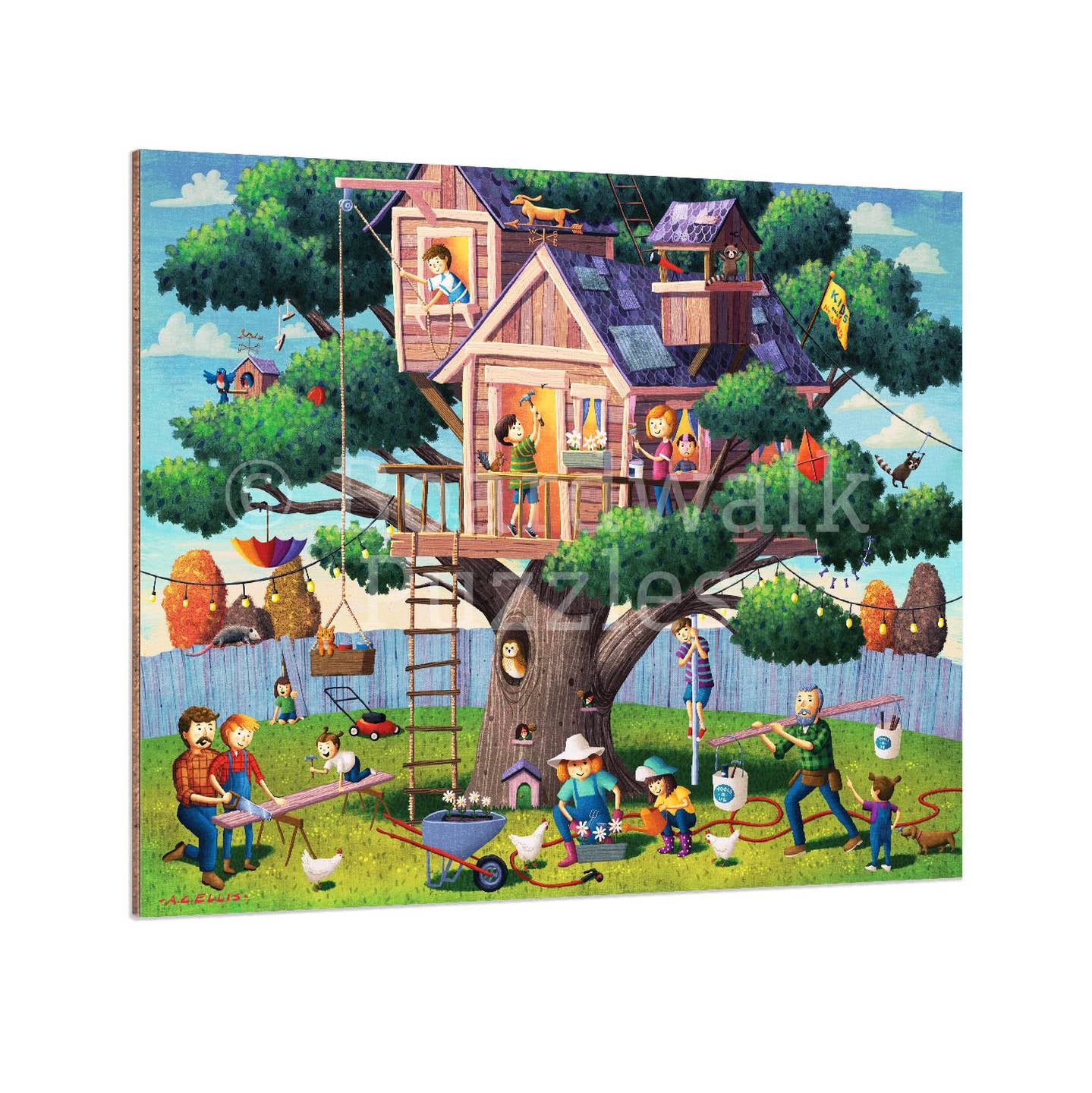 Tree House Adventure Fine Art Prints | Boardwalk Puzzle Company