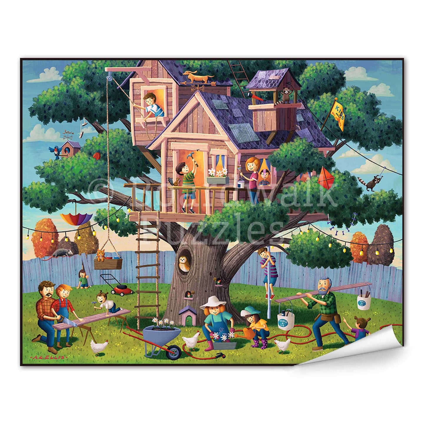 Tree House Adventure - Boardwalk Fine Art