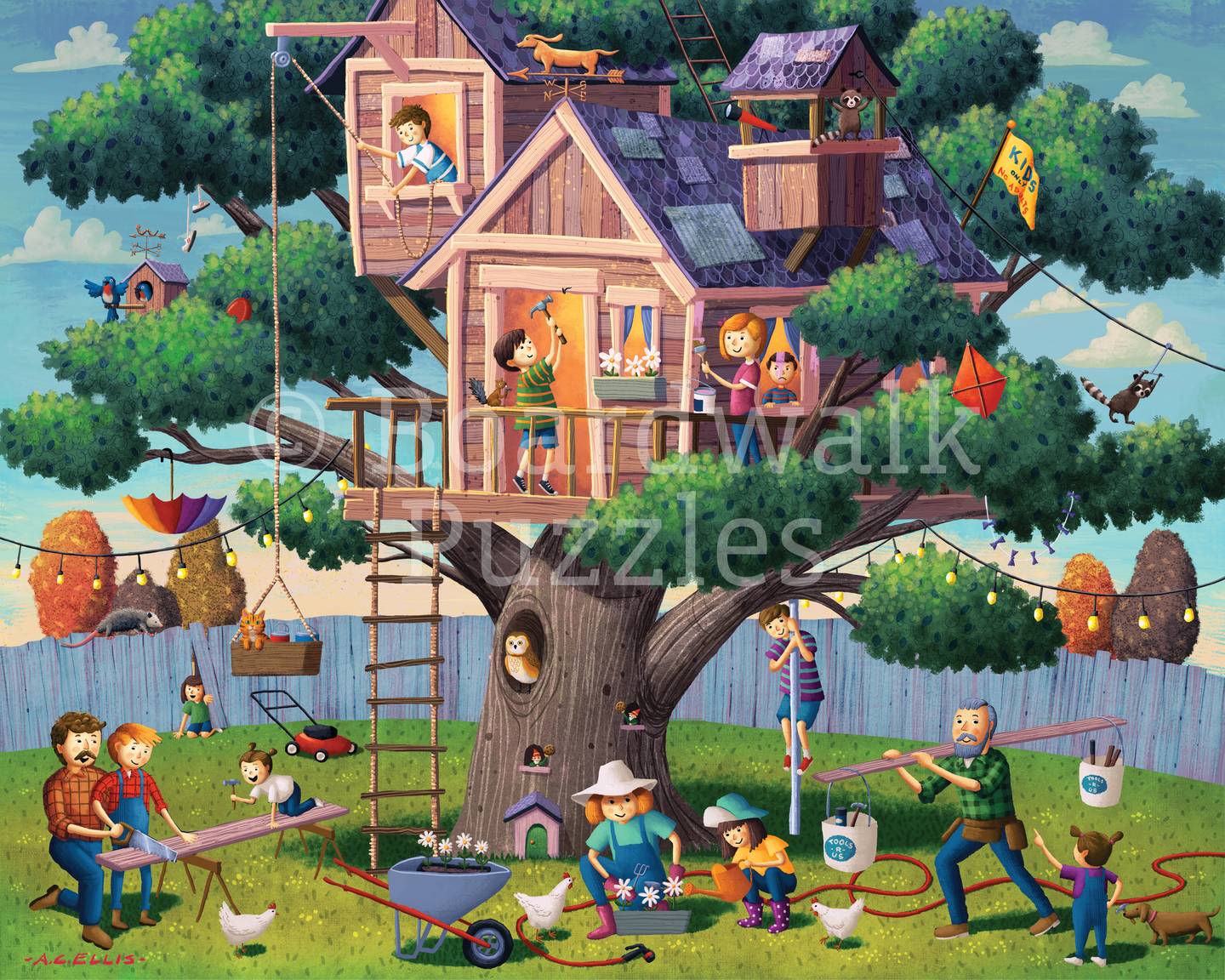 Tree House Adventure | 210 Piece Personal Puzzle