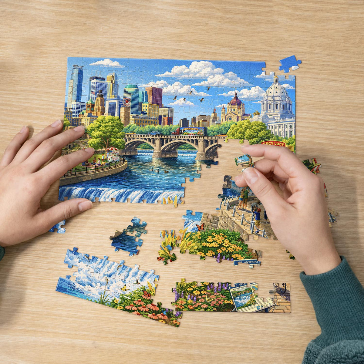Twin Cities | 210 Piece Personal Puzzle