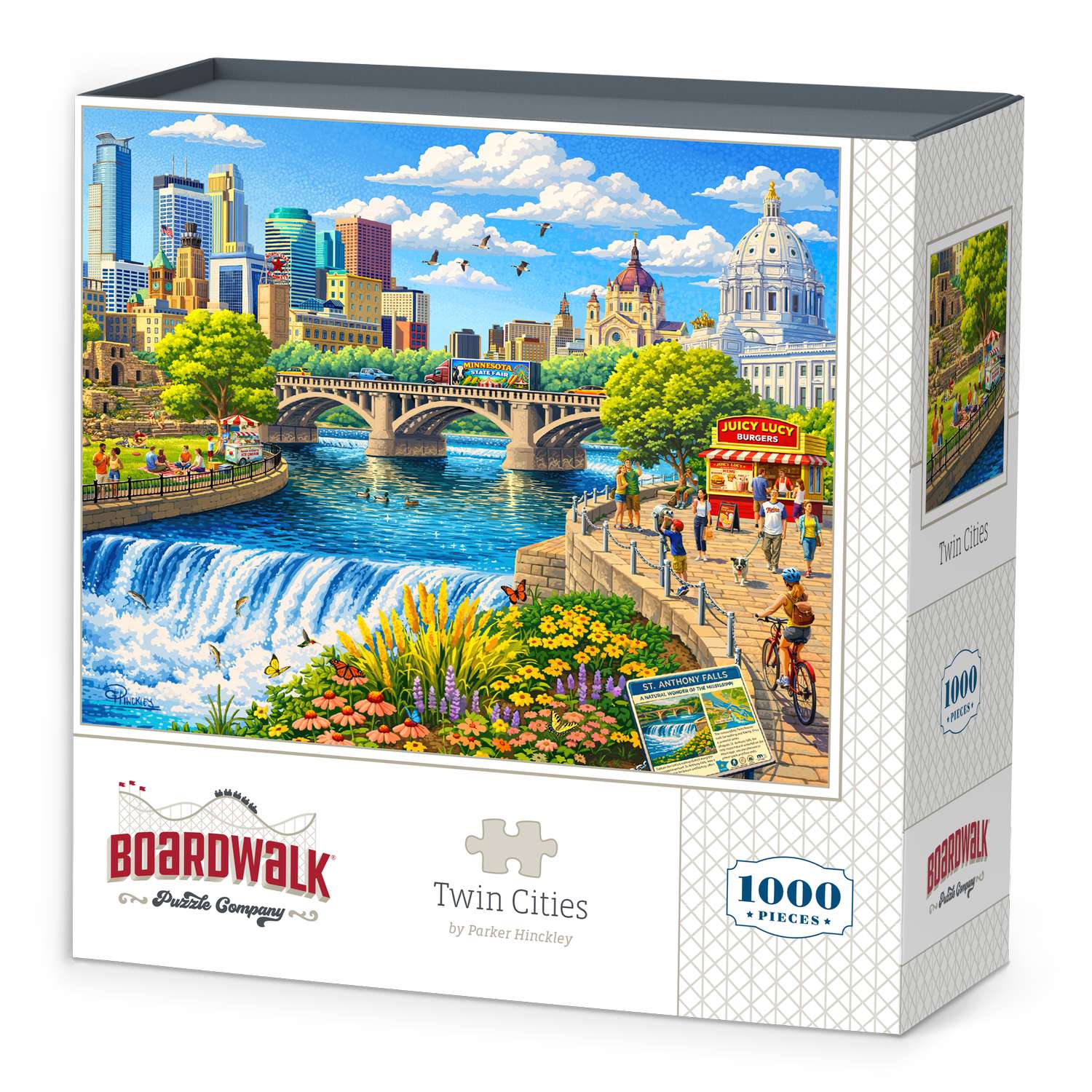Boards of  /In a Beautiful Place〜 Twin Cities | 1000 Piece Boardwalk Jigsaw Puzzle