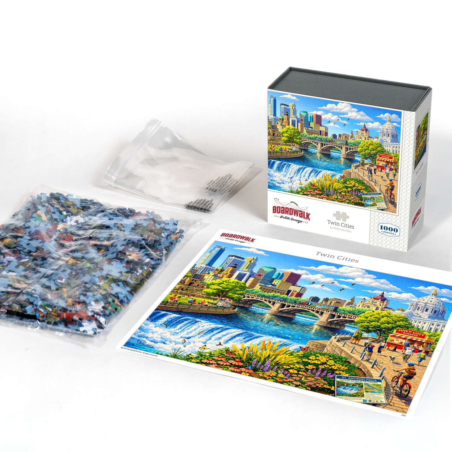 Twin Cities | 1000 Piece Boardwalk Jigsaw Puzzle