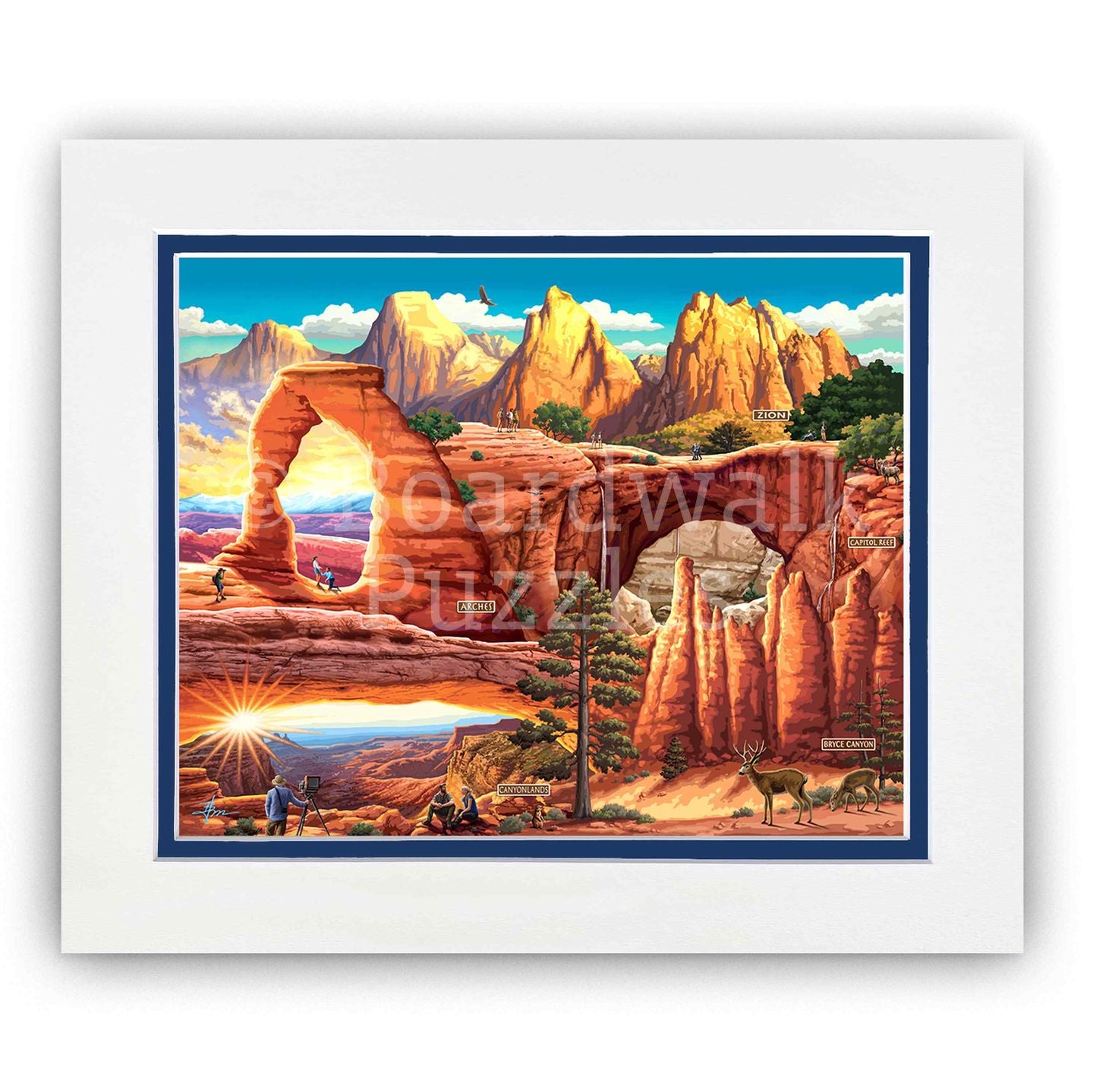 Utah's 5 National Parks - Boardwalk Fine Art