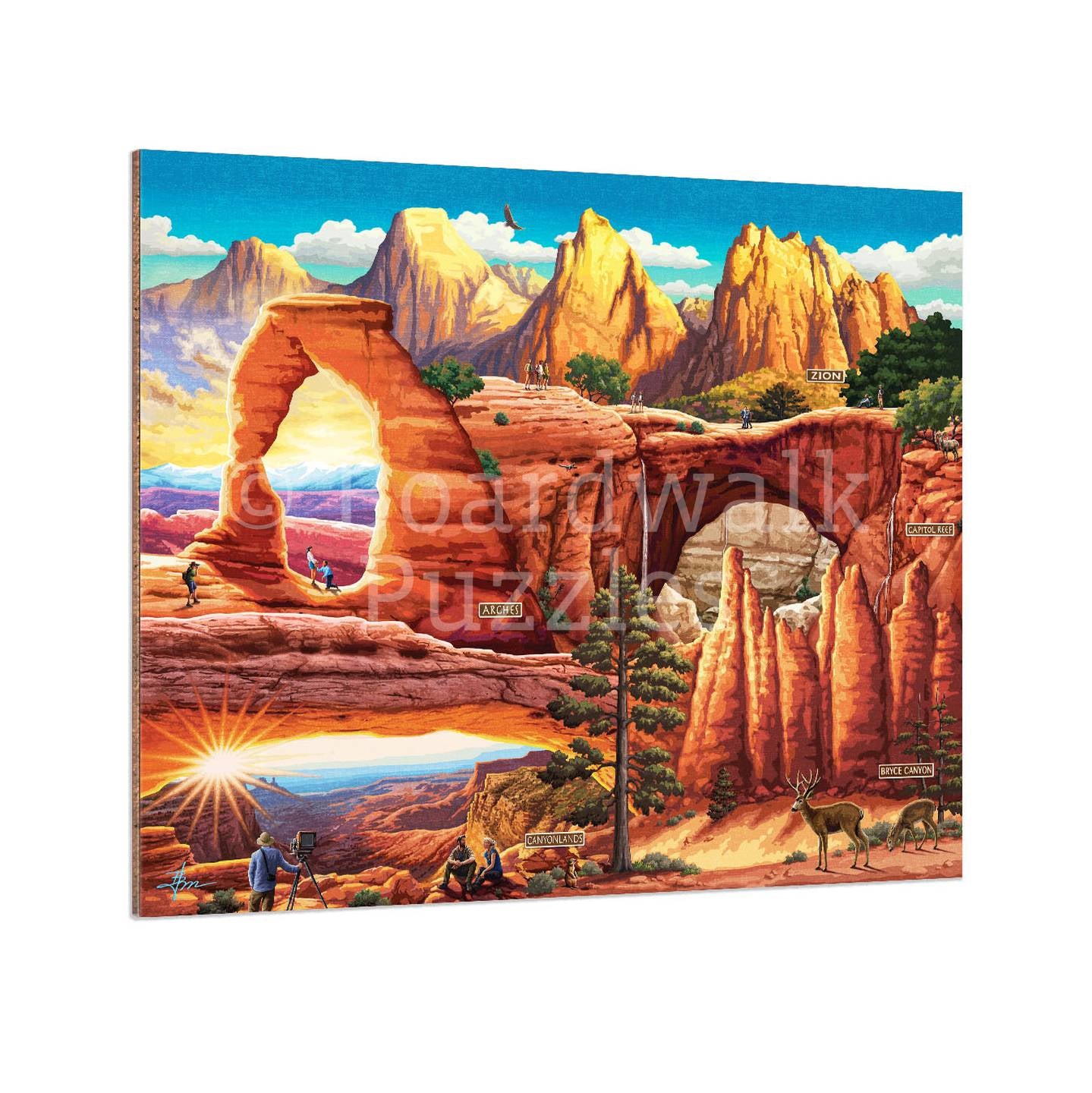Utah's 5 National Parks - Boardwalk Fine Art