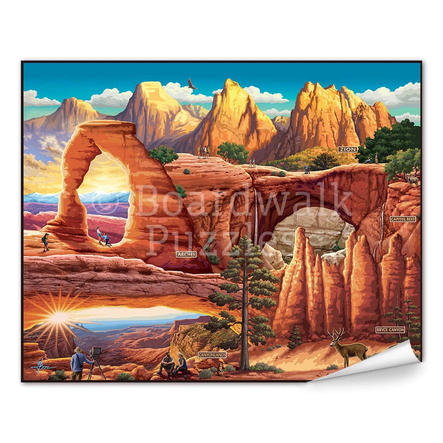 Utah's 5 National Parks - Boardwalk Fine Art