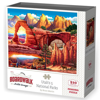 Utah's 5 National Parks | 210 Piece Personal Puzzle