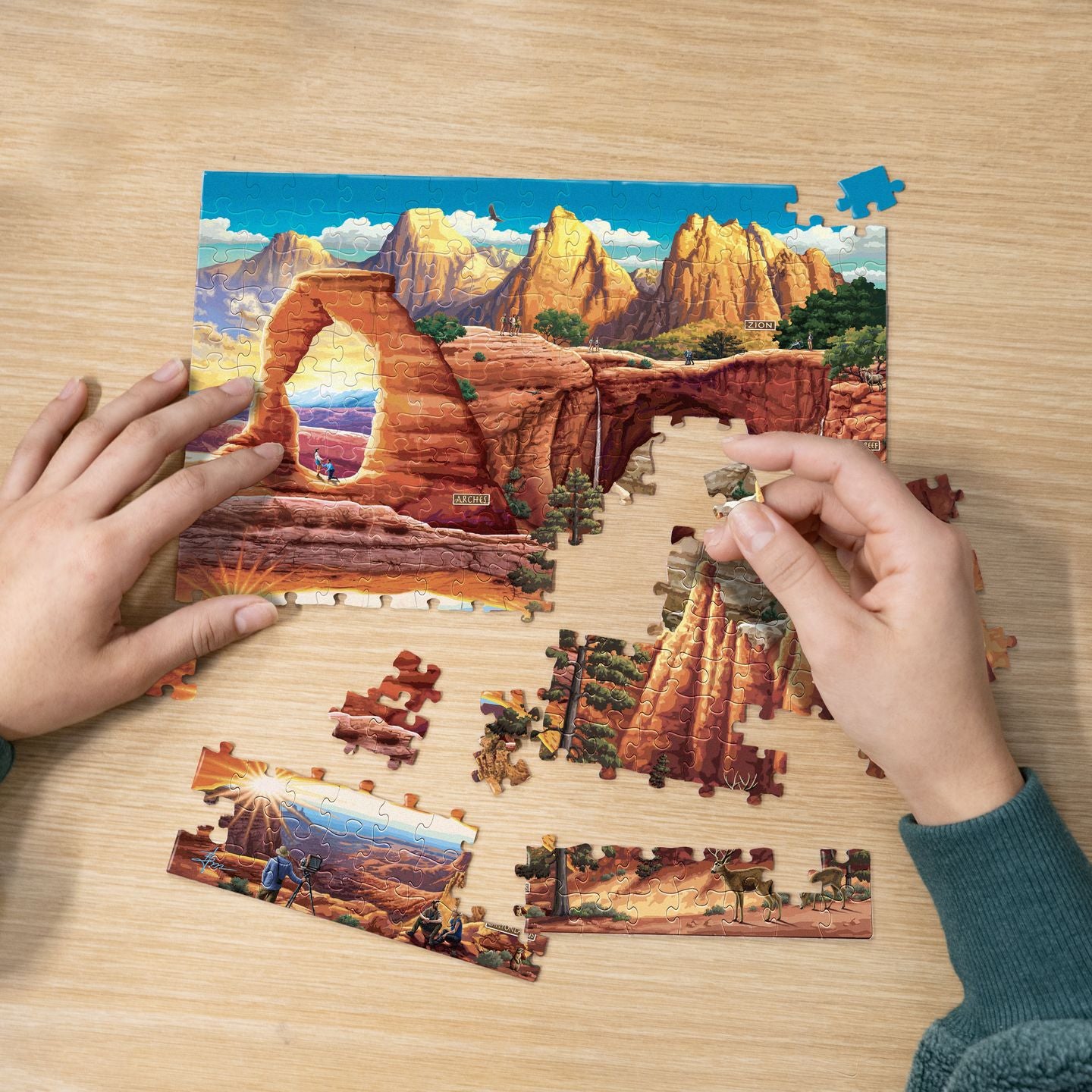 Utah's 5 National Parks | 210 Piece Personal Puzzle