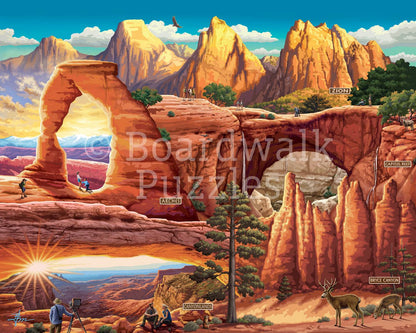 Utah's 5 National Parks | 210 Piece Personal Puzzle