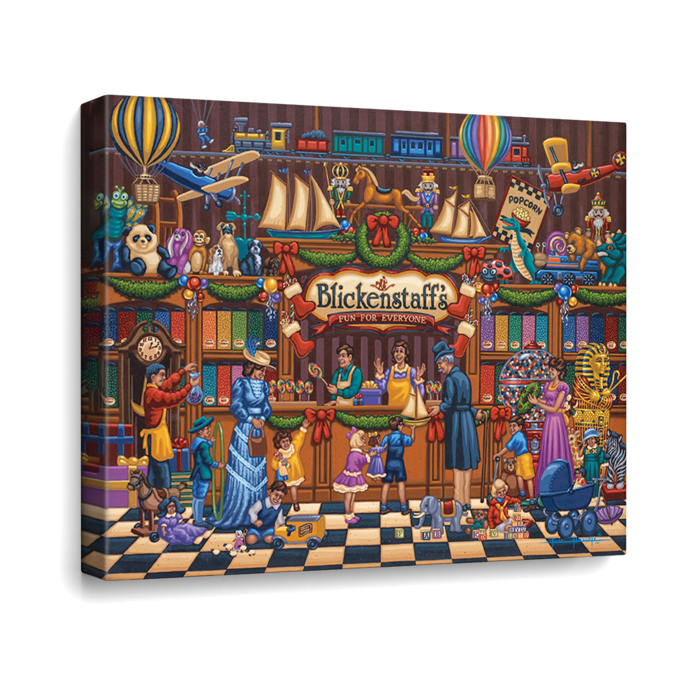 Vintage Toy Store - Fine Art | Dowdle Folk Art