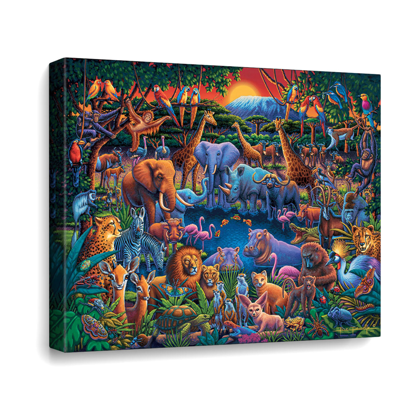 Wild Jungle - Fine Art | Dowdle Folk Art
