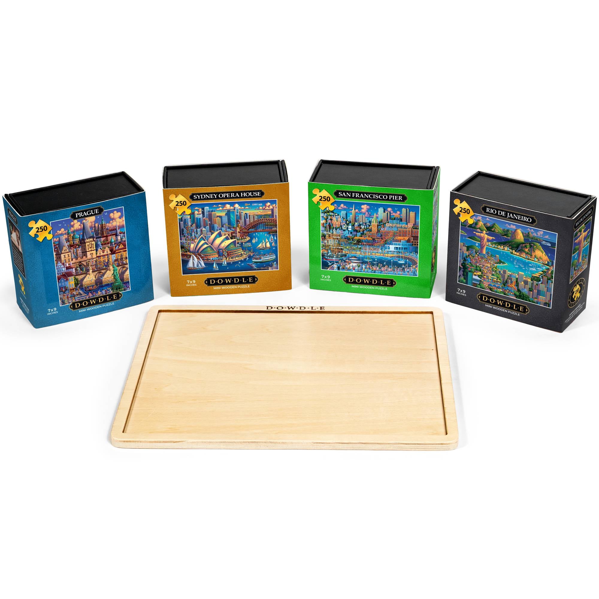 World Cities - 4-Pack Mini Puzzles