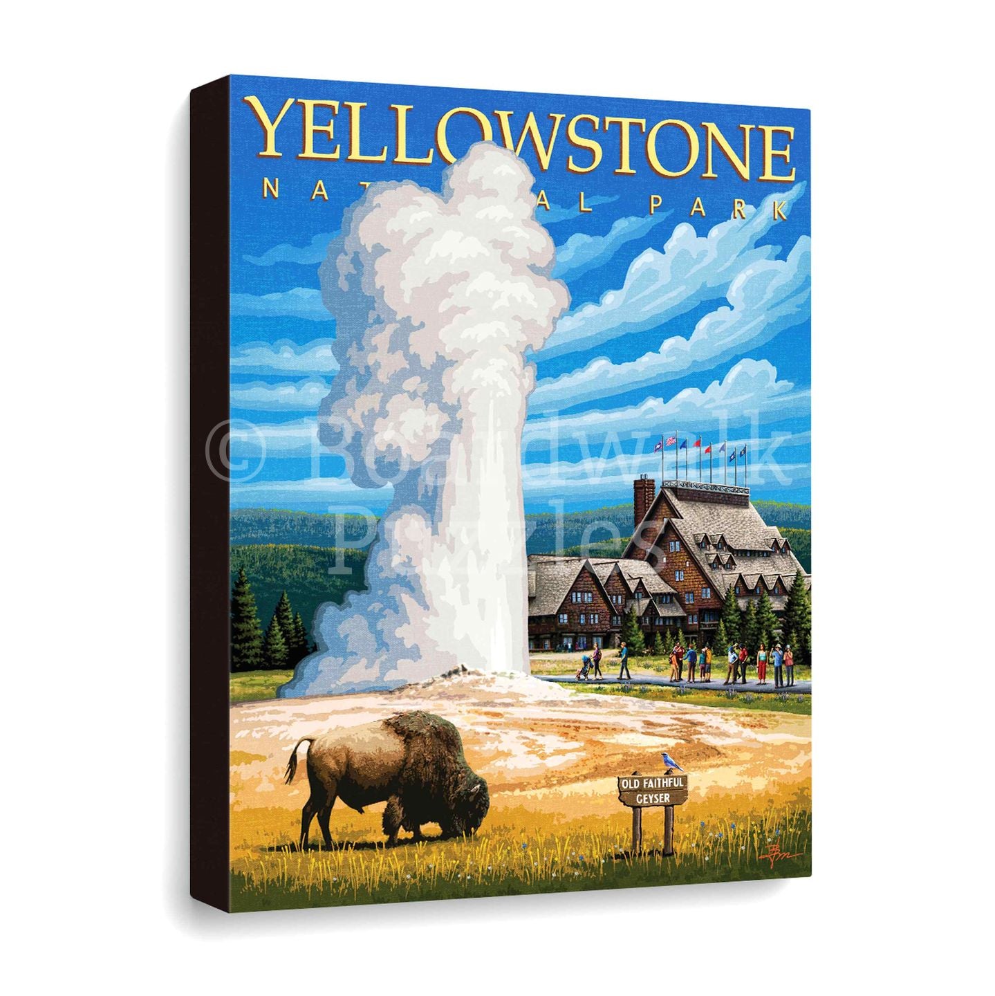 Yellowstone National Park - Boardwalk Fine Art
