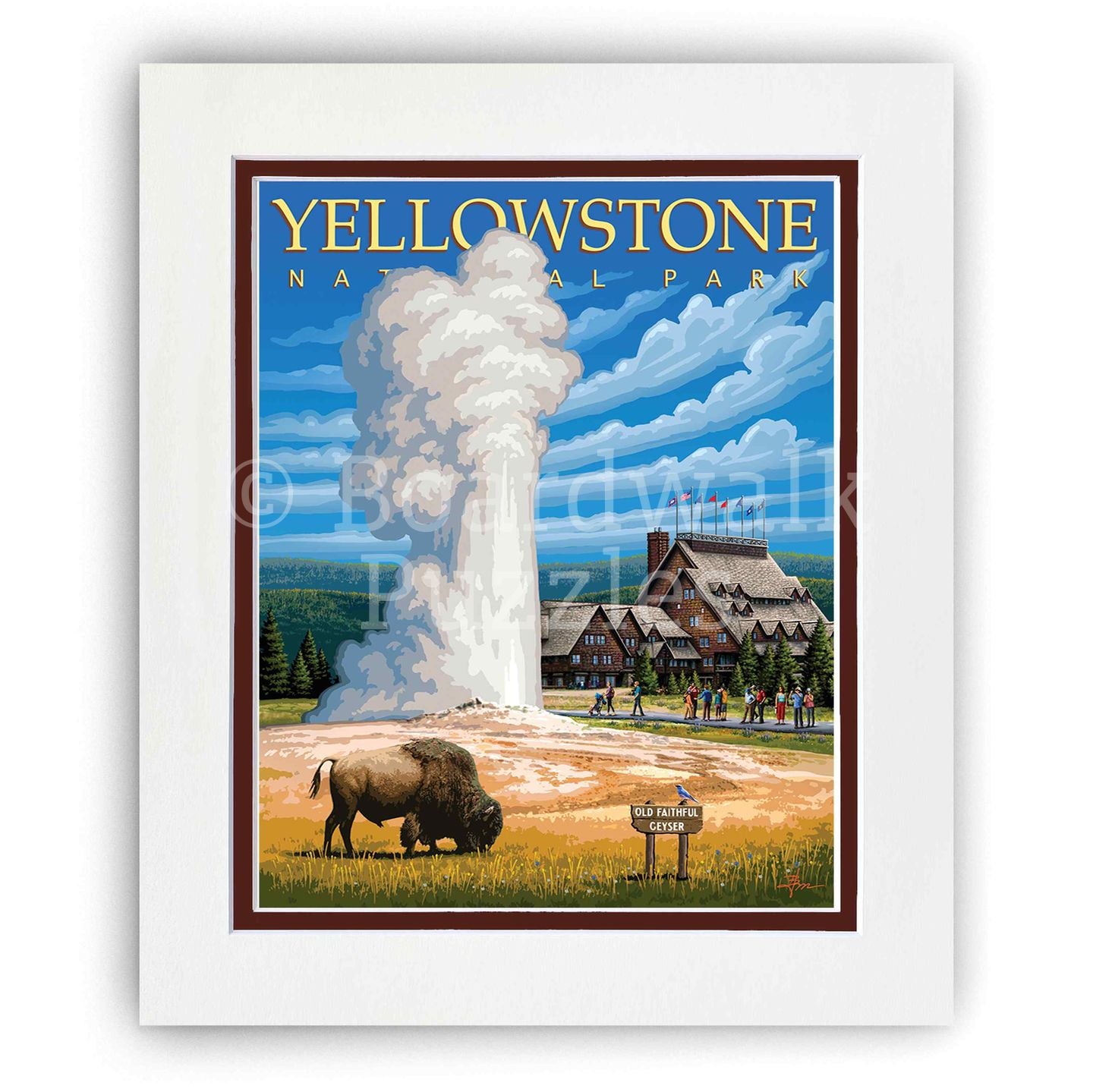 Yellowstone National Park - Boardwalk Fine Art