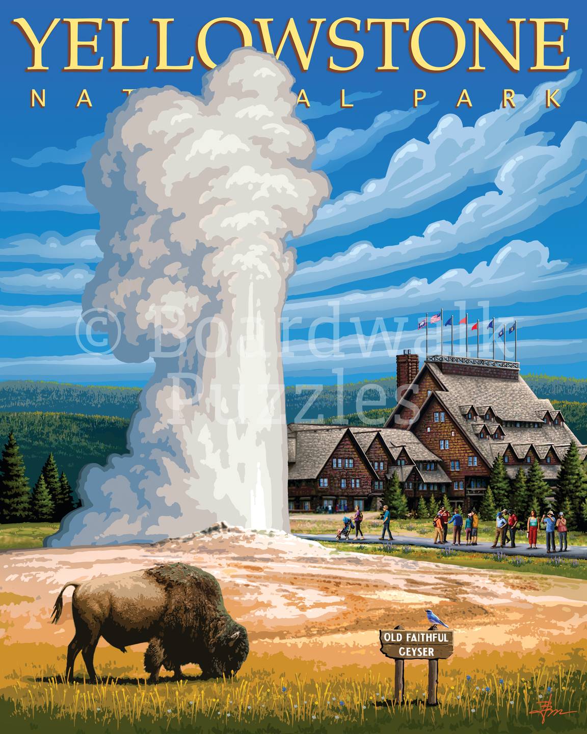 Yellowstone National Park | 210 Piece Personal Puzzle